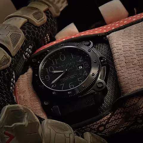 Hamilton Khaki Navy BeLOWZERO close-up