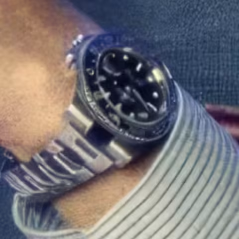 Rolex GMT-Master II Batman close-up