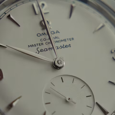 Omega Seamaster 1948 close-up
