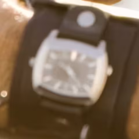 Prop Cuff Watch (Vanishing Point homage) close-up