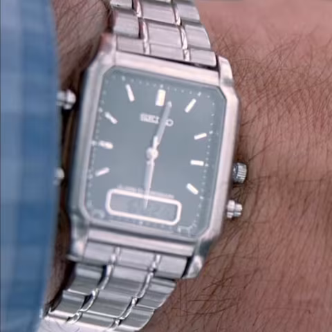 Seiko Alarm Chronograph close-up