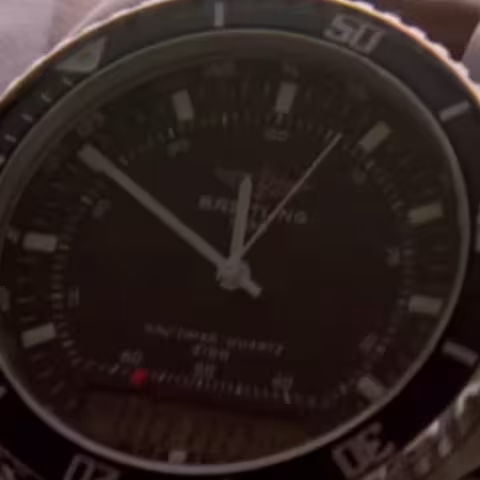 Breitling Navitimer Pluton close-up