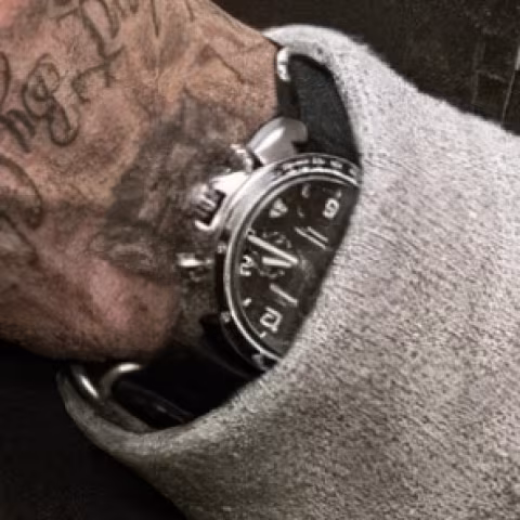 Shinola Rambler Tachymeter Chrono close-up