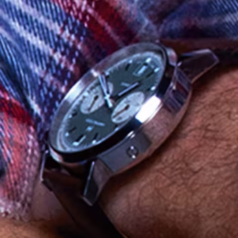 Hamilton American Classic Intra-Matic Auto Chrono close-up