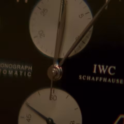 IWC Portugieser Chronograph close-up