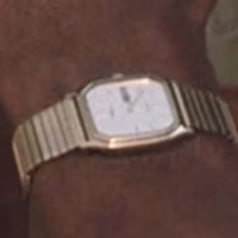 Timex Quartz Date close-up