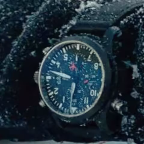 IWC Pilot's Watches Double Chronograph Top Gun close-up