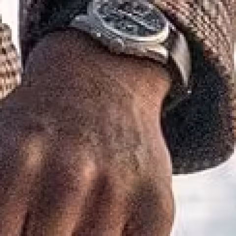 CWC Cabot Falcon Quartz Chronograph close-up