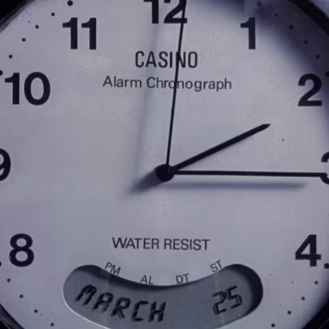 Casino Alarm Chronograph close-up