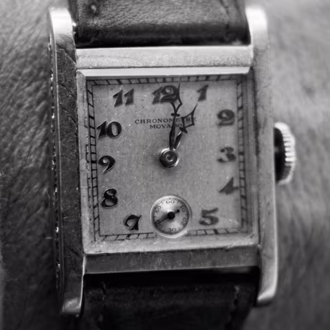 Movado Chronometre close-up