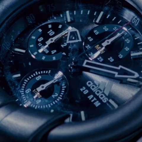 Adidas Chronograph close-up