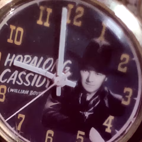 US Time Hopalong Cassidy close-up