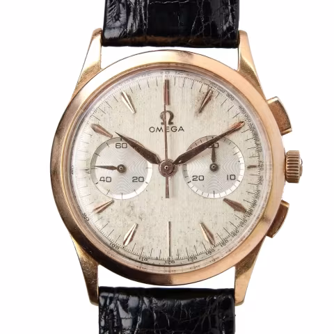 Omega Vintage Gold Chronograph reference image