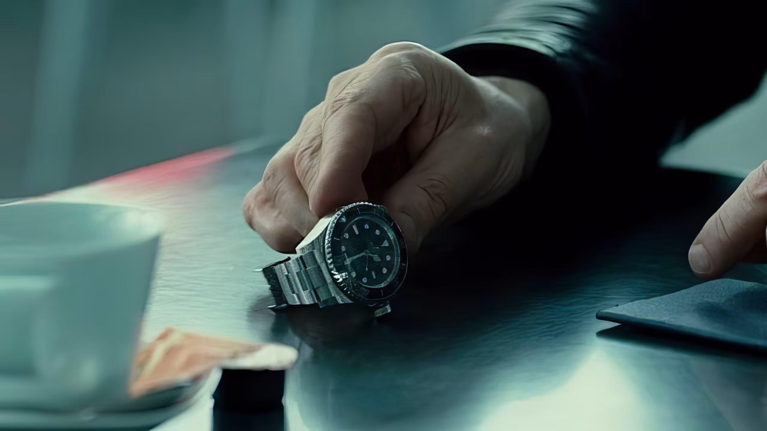 Liam Neeson wearing Rolex Sea-Dweller in Unknown