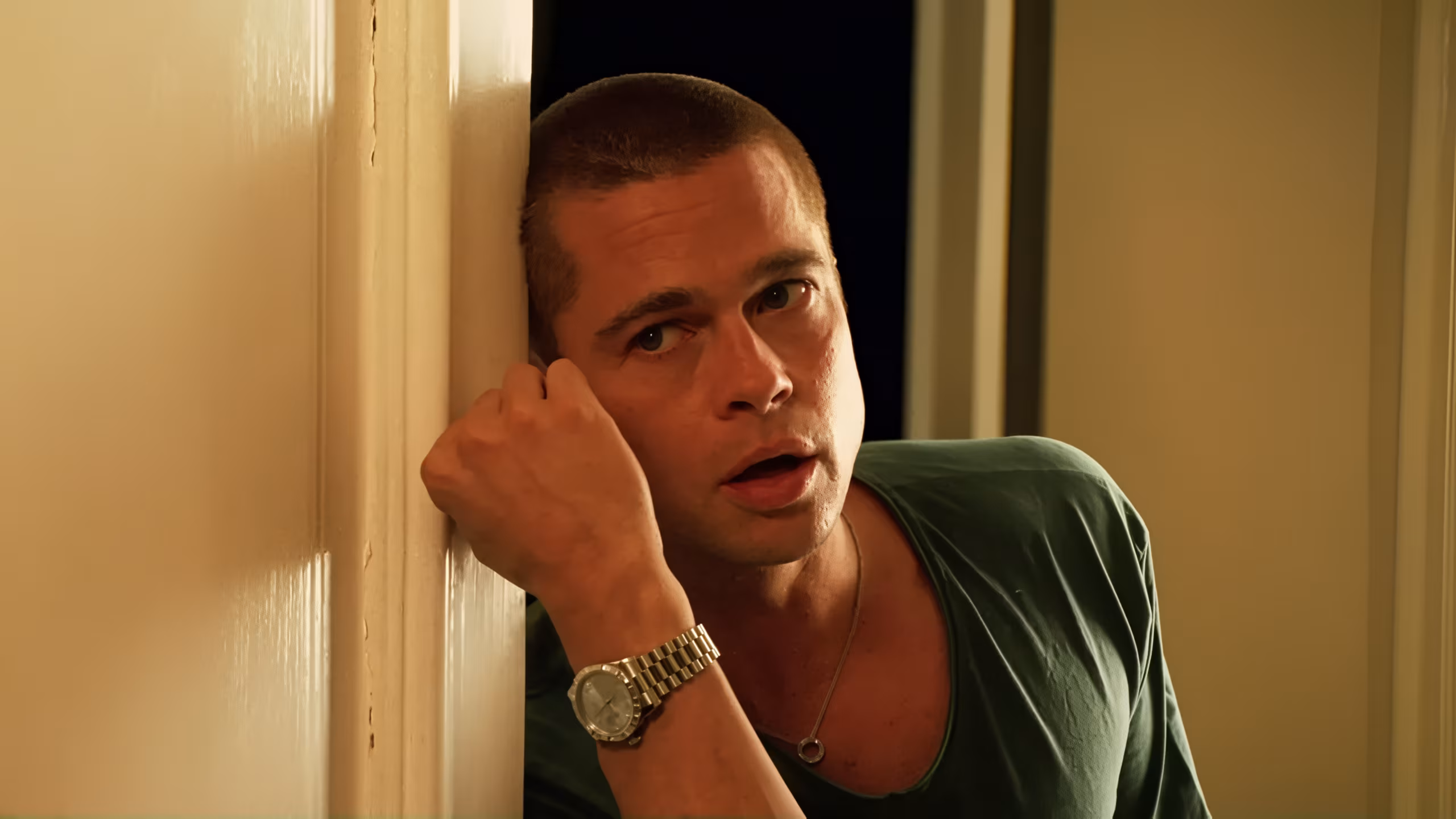 Brad Pitt wearing Rolex Day-Date in Ocean's Twelve