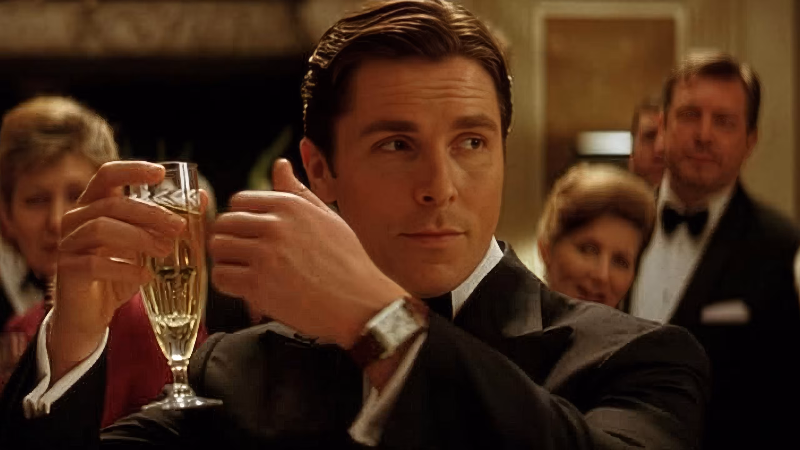 Christian Bale wearing Jaeger-LeCoultre Reverso Grande Taille in Batman Begins