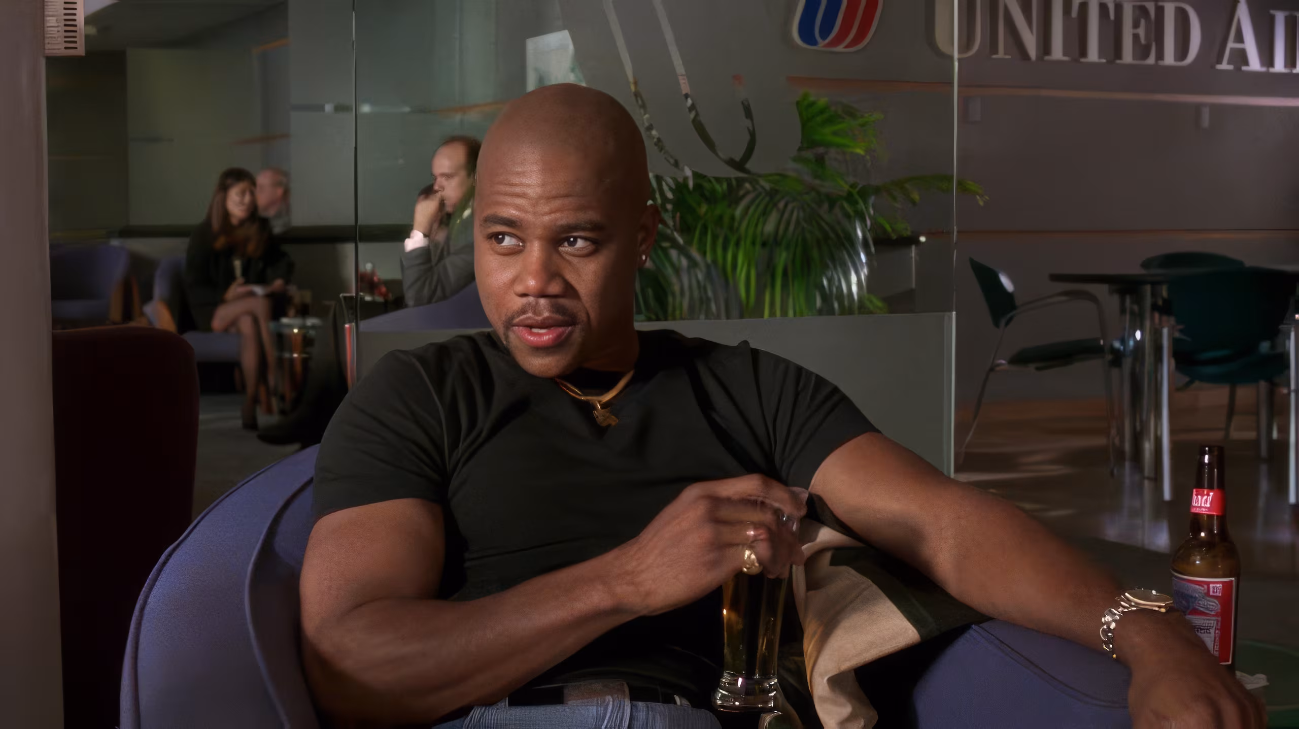 Cuba Gooding Jr. wearing TAG Heuer Professional 200 in Jerry Maguire