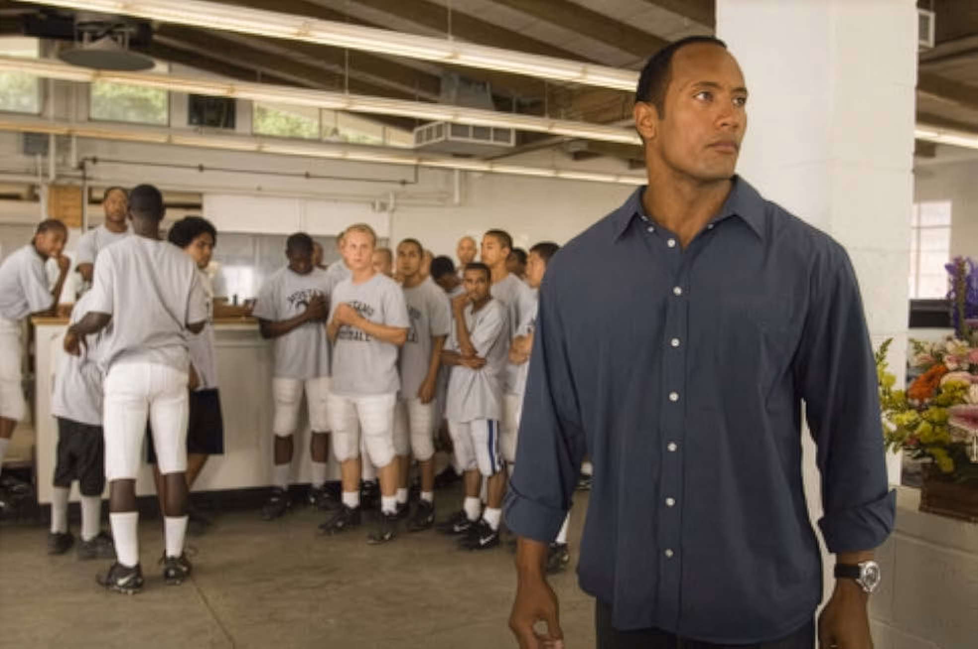 Dwayne Johnson wearing Panerai Luminor in Gridiron Gang