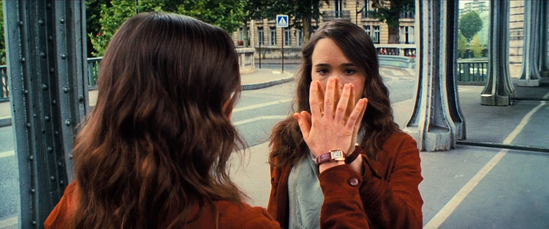 Elliot Page wearing Cartier Tank in Inception