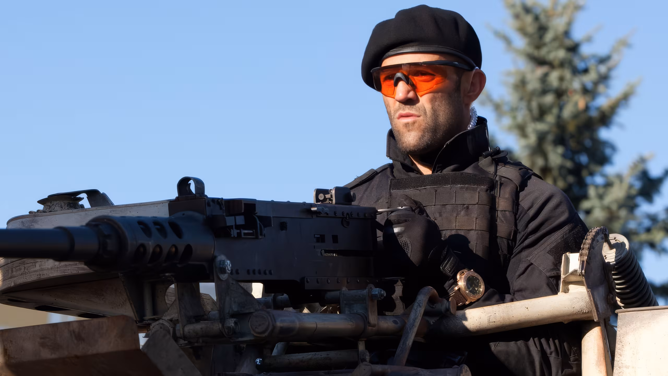 Jason Statham wearing Panerai Submersible in The Expendables 2