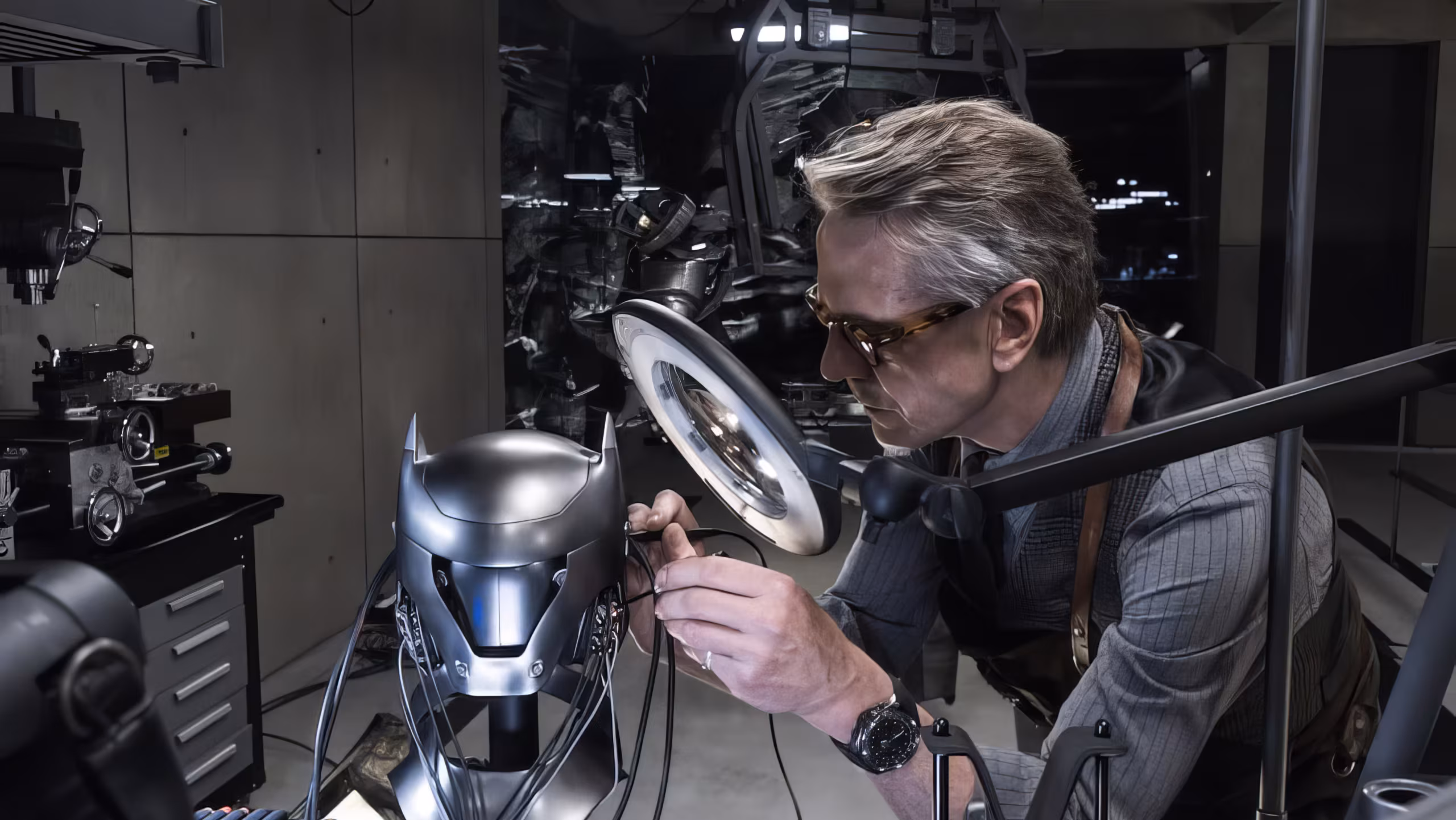 Jeremy Irons wearing Breitling Bentley in Batman v Superman: Dawn of Justice