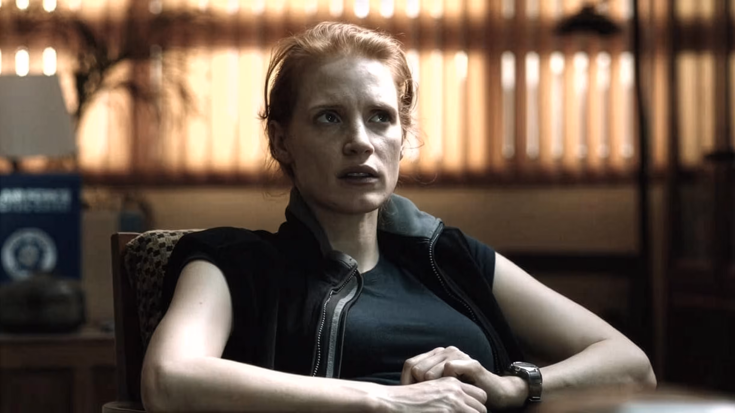 Jessica Chastain wearing Timex Ironman in Zero Dark Thirty