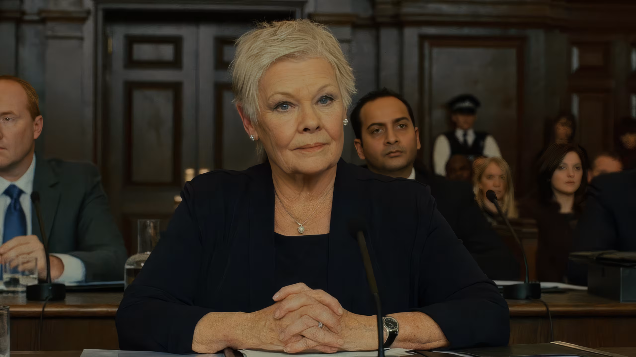 Judi Dench wearing Hamilton Jazzmaster Lady Quartz in Skyfall