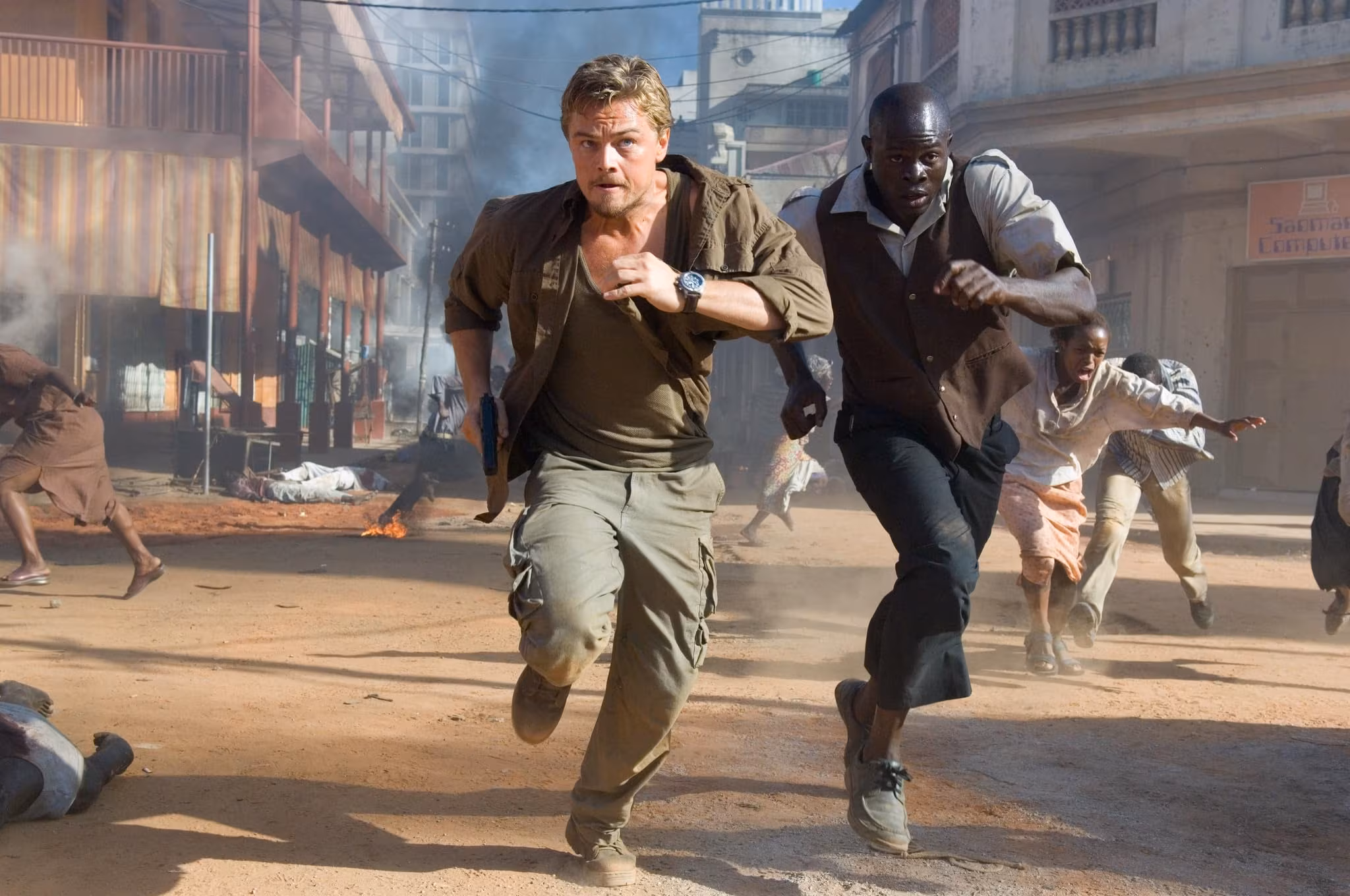 Leonardo DiCaprio wearing Breitling Avenger in Blood Diamond