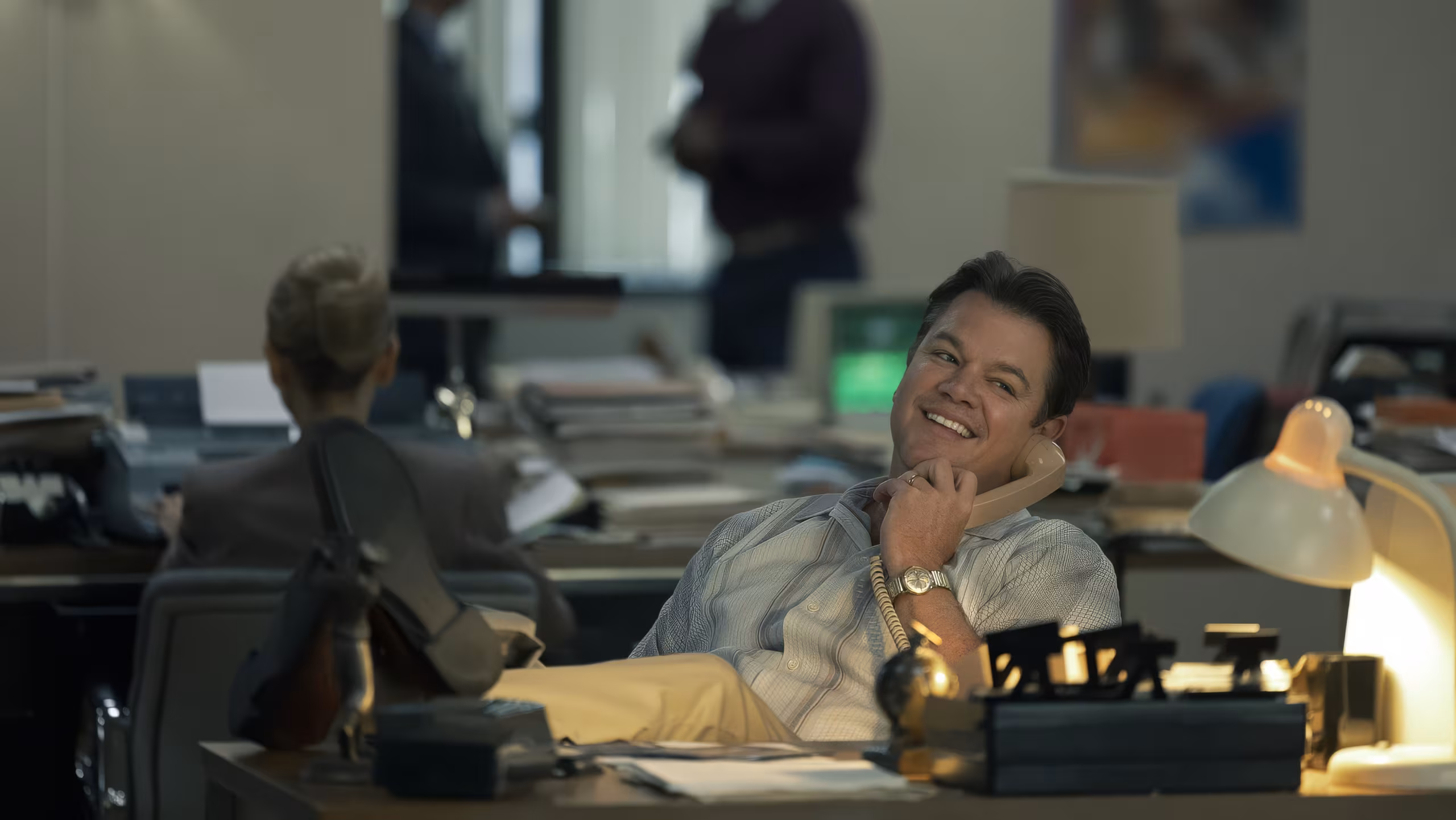 Matt Damon wearing Timex Marlin in Air