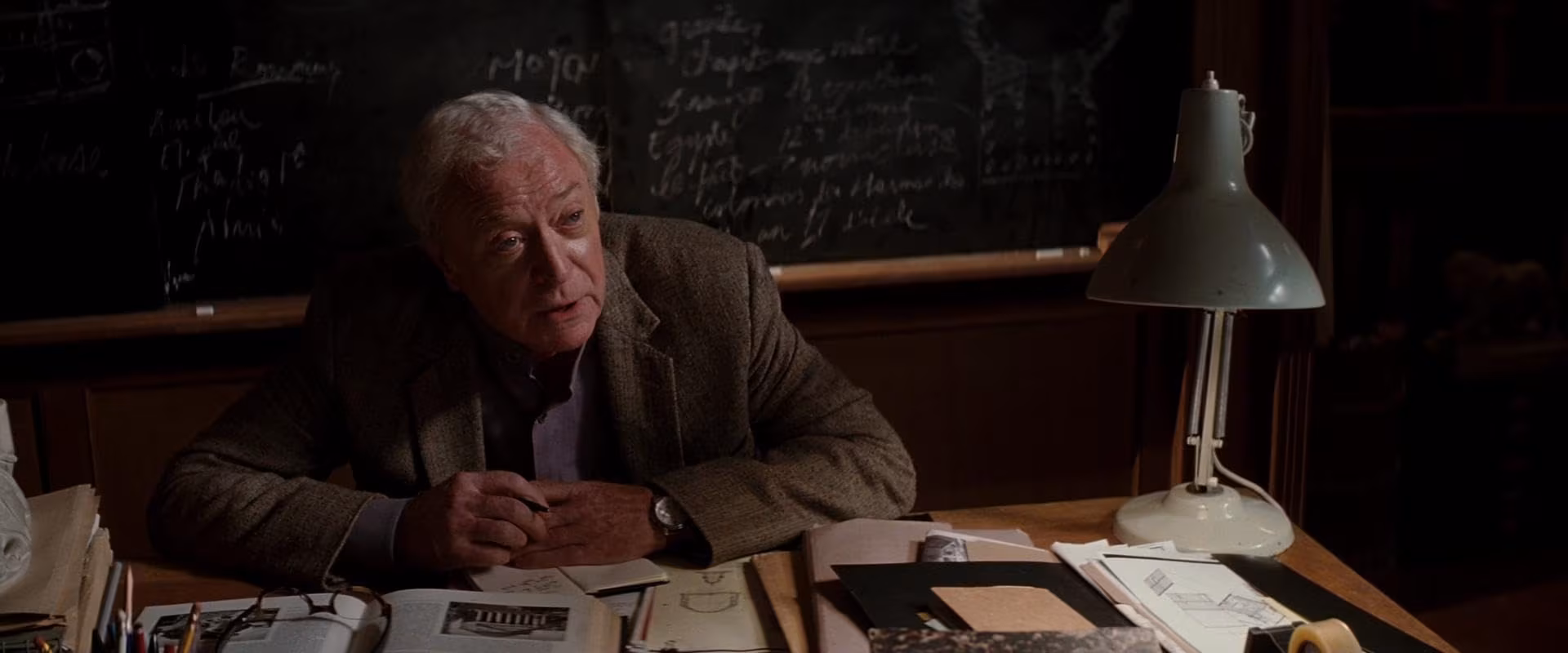 Michael Caine wearing Unidentified Watch in Inception
