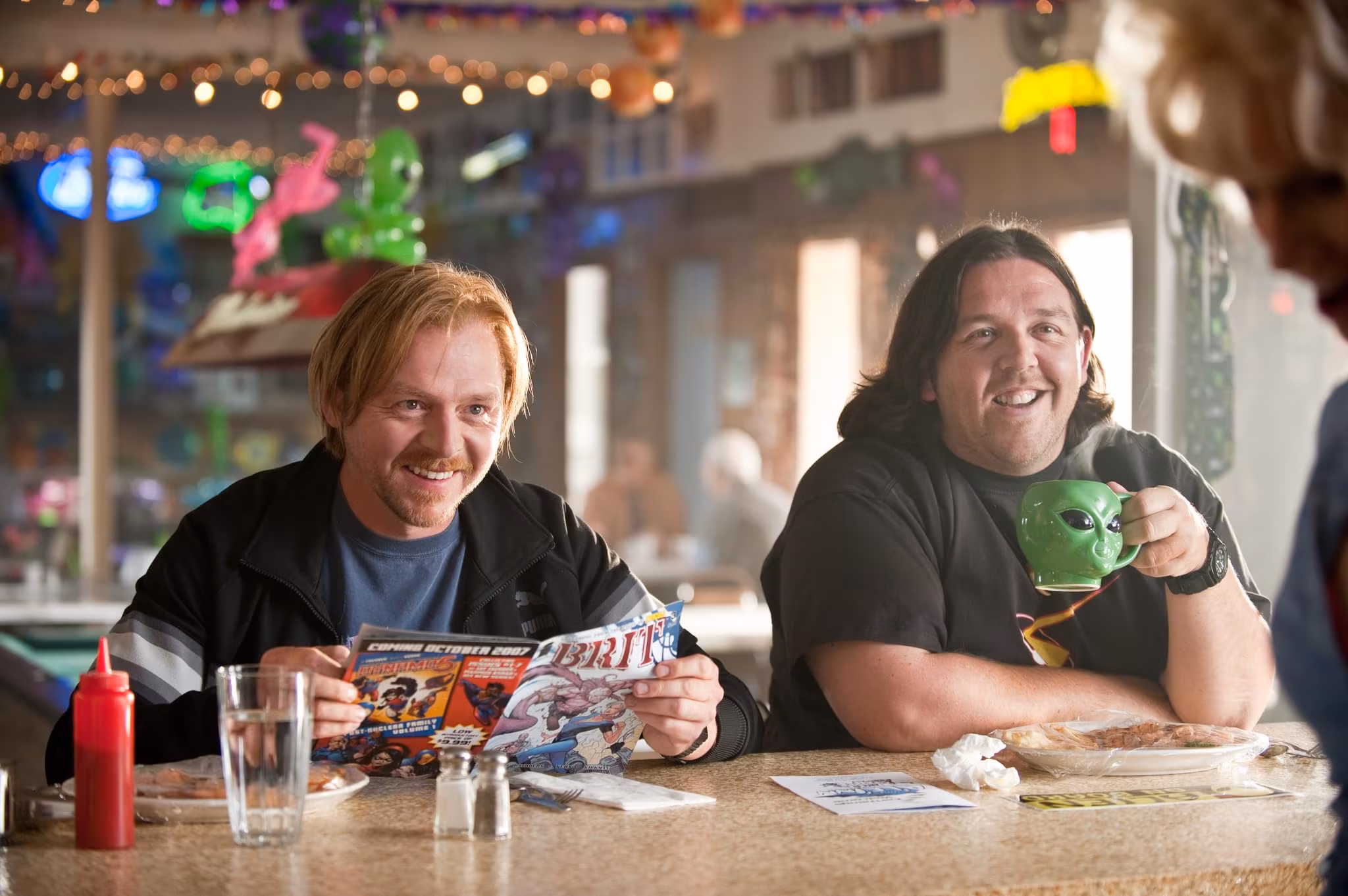 Nick Frost wearing MTM Black SEAL in Paul