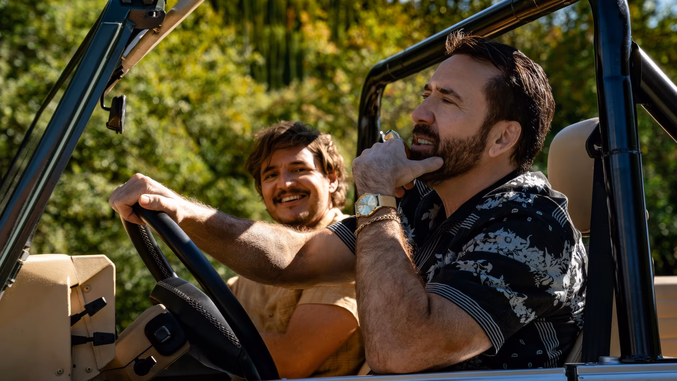Nicolas Cage wearing Casio LTP-E140G-9AVT in The Unbearable Weight of Massive Talent