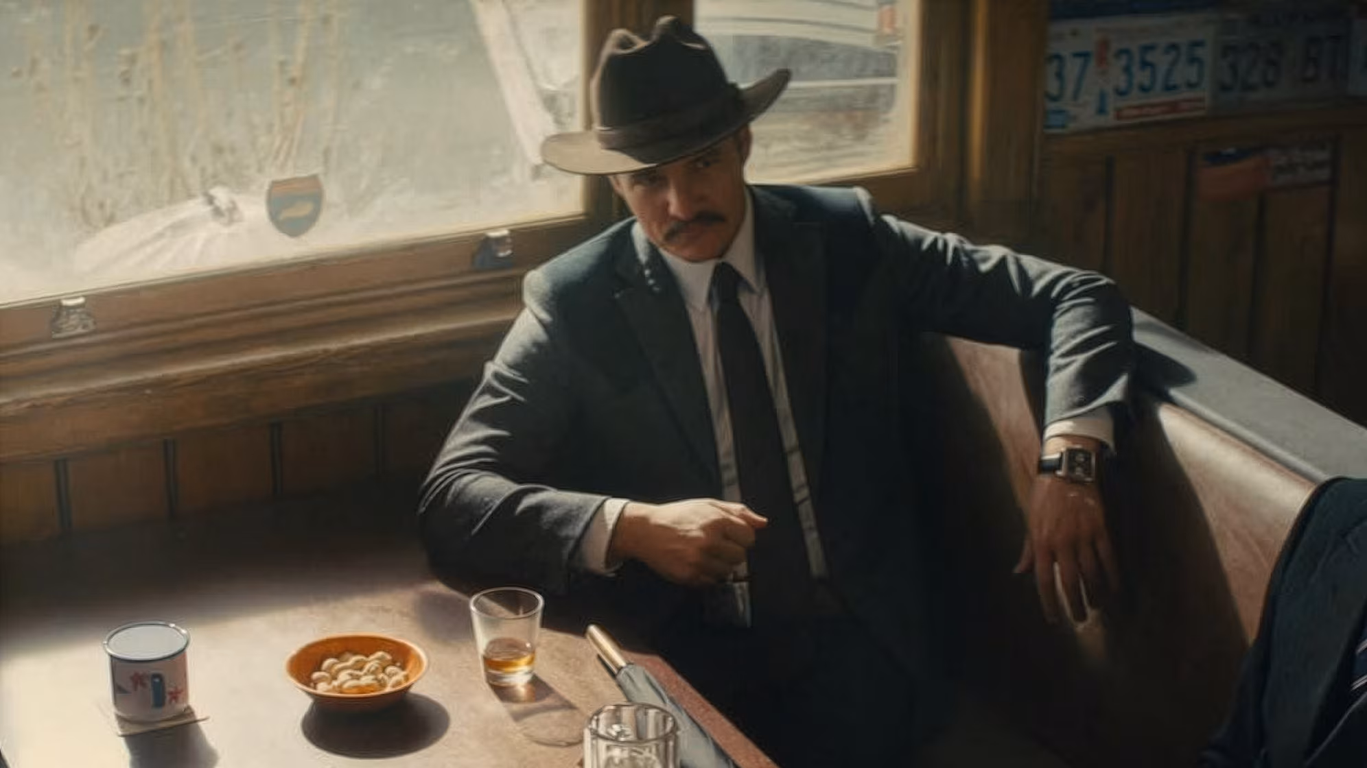 Pedro Pascal wearing TAG Heuer Monaco Calibre 11 in Kingsman: The Golden Circle