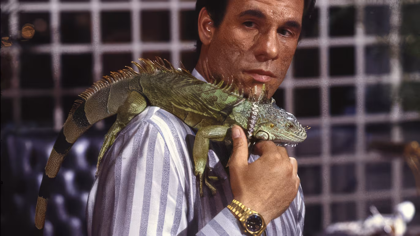Robert Davi wearing Rolex Day-Date in Licence to Kill
