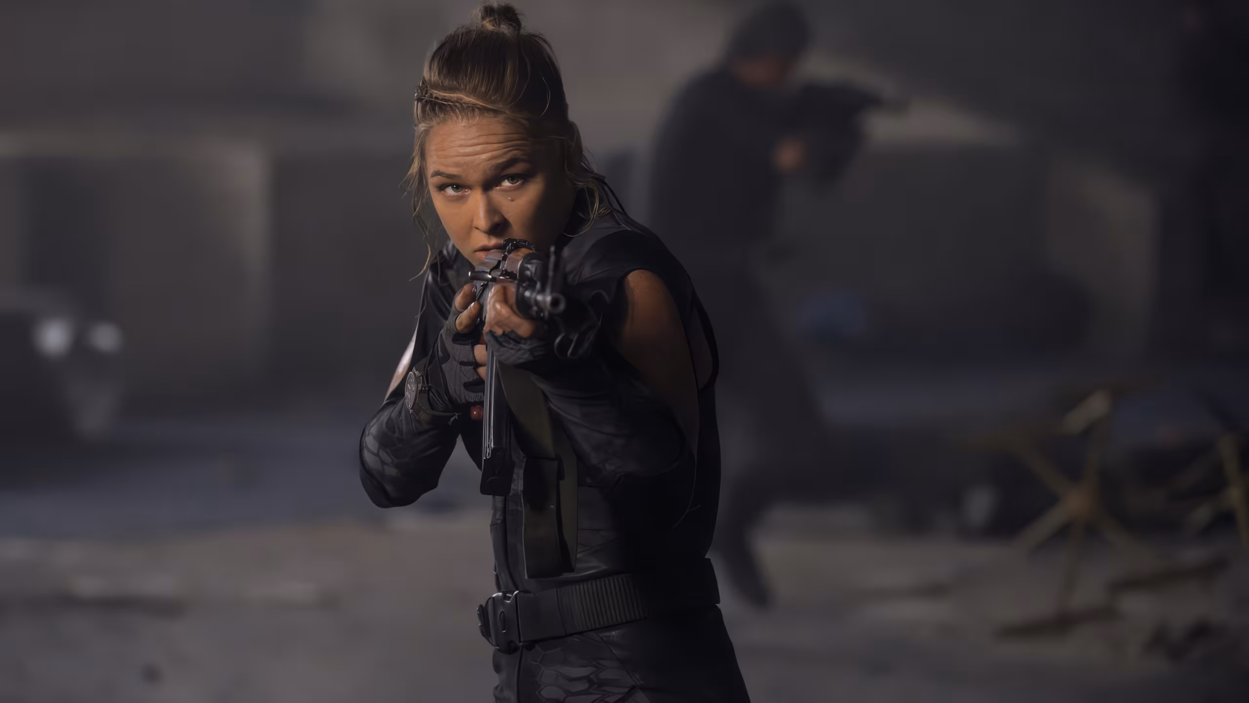 Ronda Rousey wearing Snyper One Grey PVD in The Expendables 3