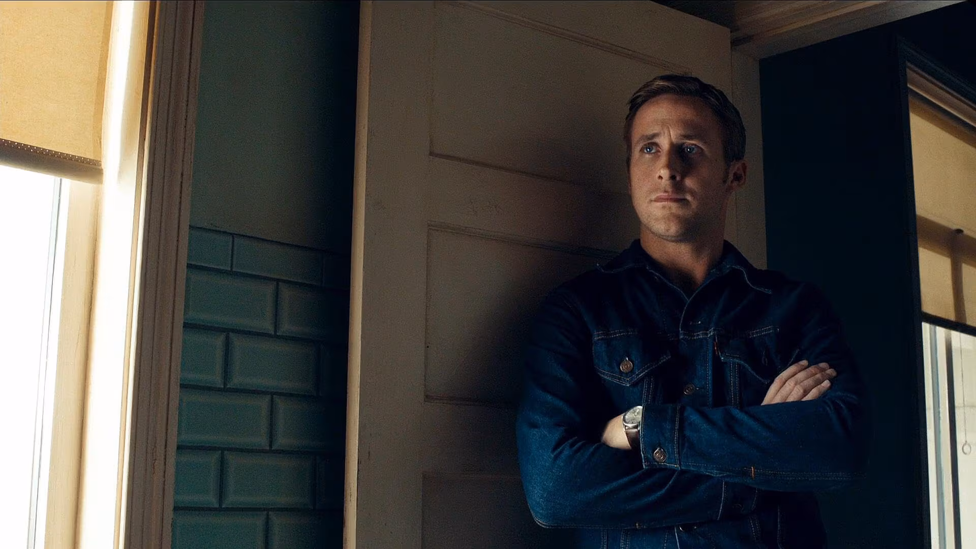 Ryan Gosling wearing Patek Philippe Calatrava (custom prop) in Drive