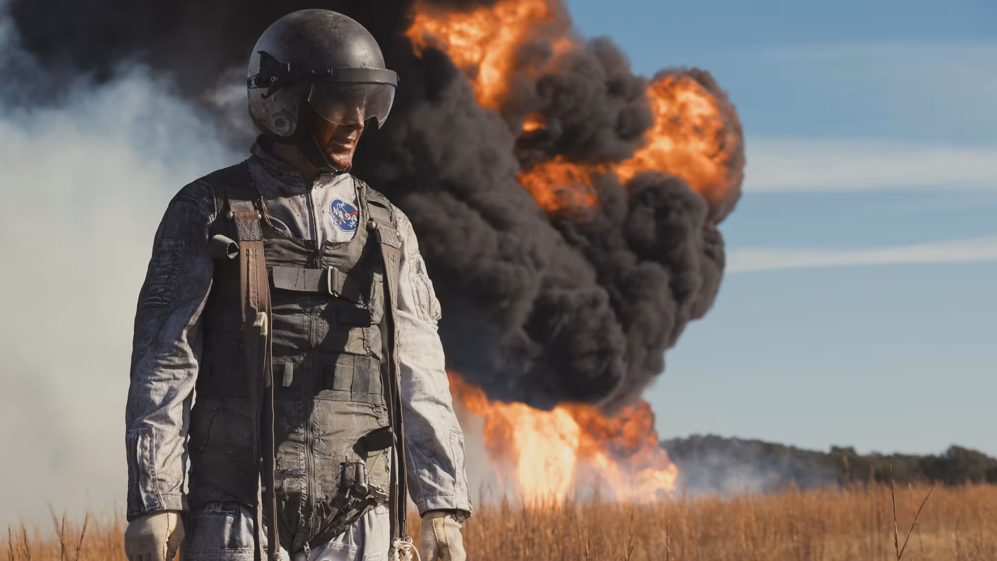 Ryan Gosling wearing Omega Speedmaster in First Man
