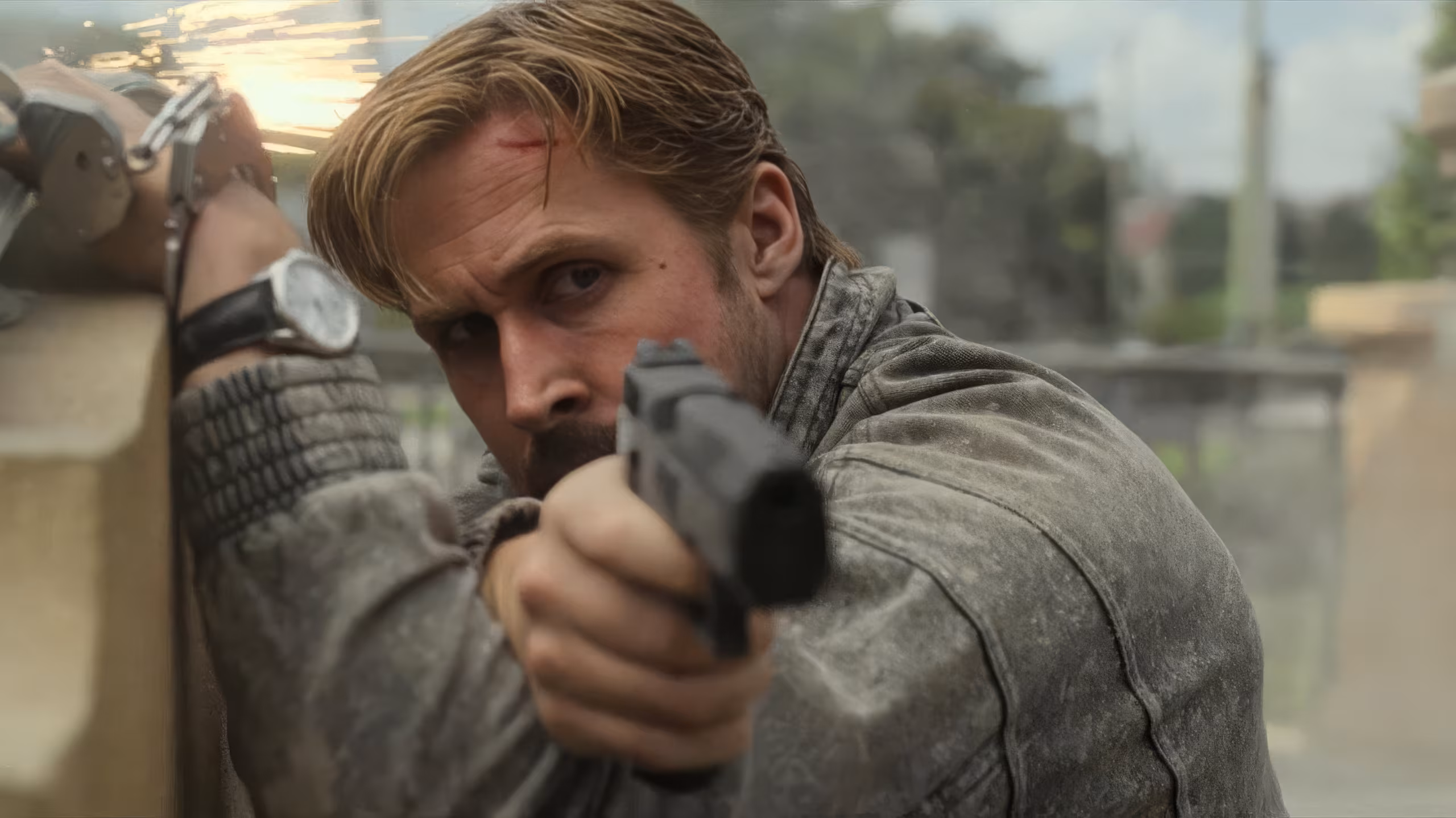 Ryan Gosling wearing TAG Heuer Carrera Three Hands in The Gray Man