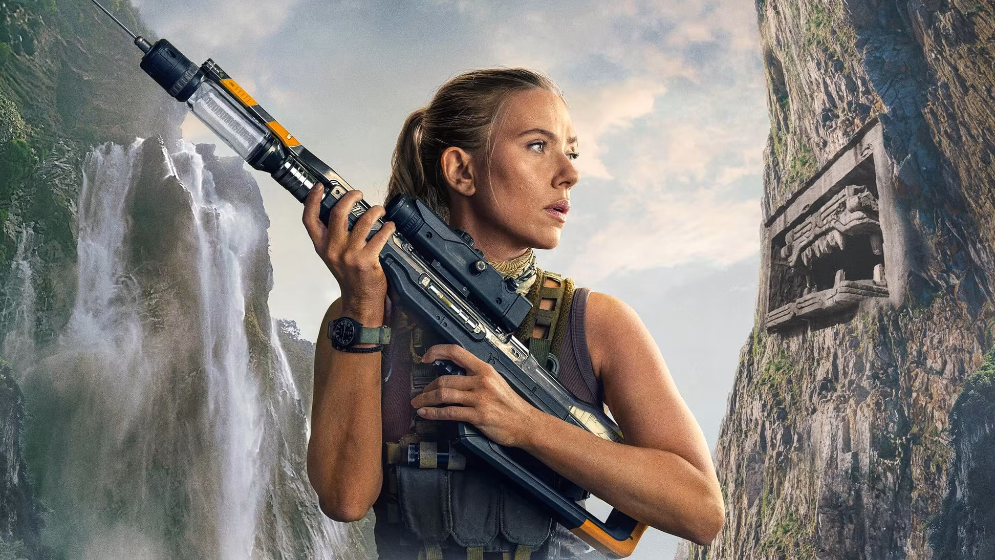 Scarlett Johansson wearing CWC GS Sapphire in Jurassic World Rebirth