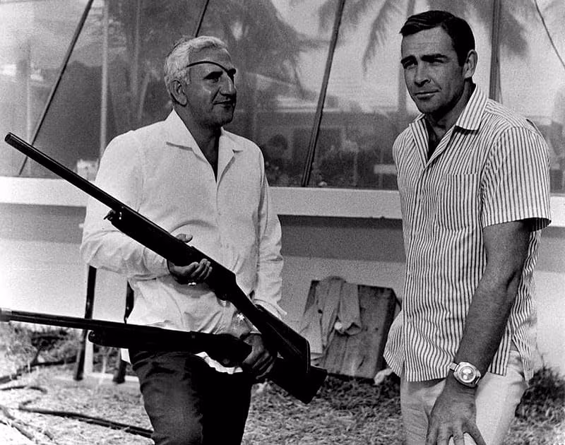 Sean Connery wearing Breitling Top Time in Thunderball