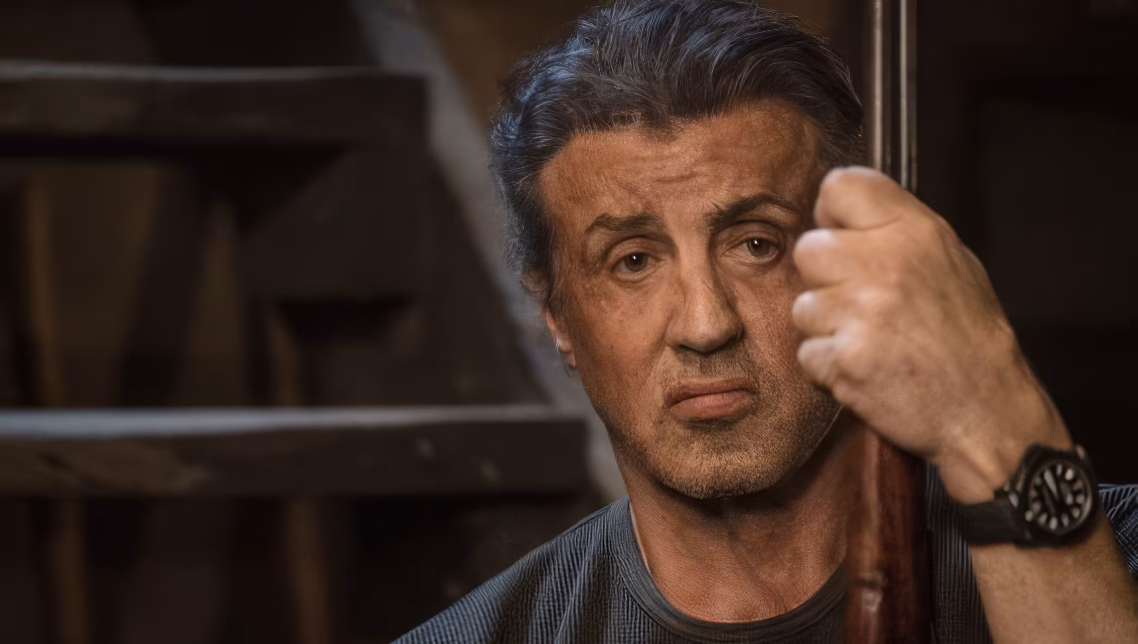 Sylvester Stallone wearing Carl F. Bucherer Patravi ScubaTec in Rambo: Last Blood