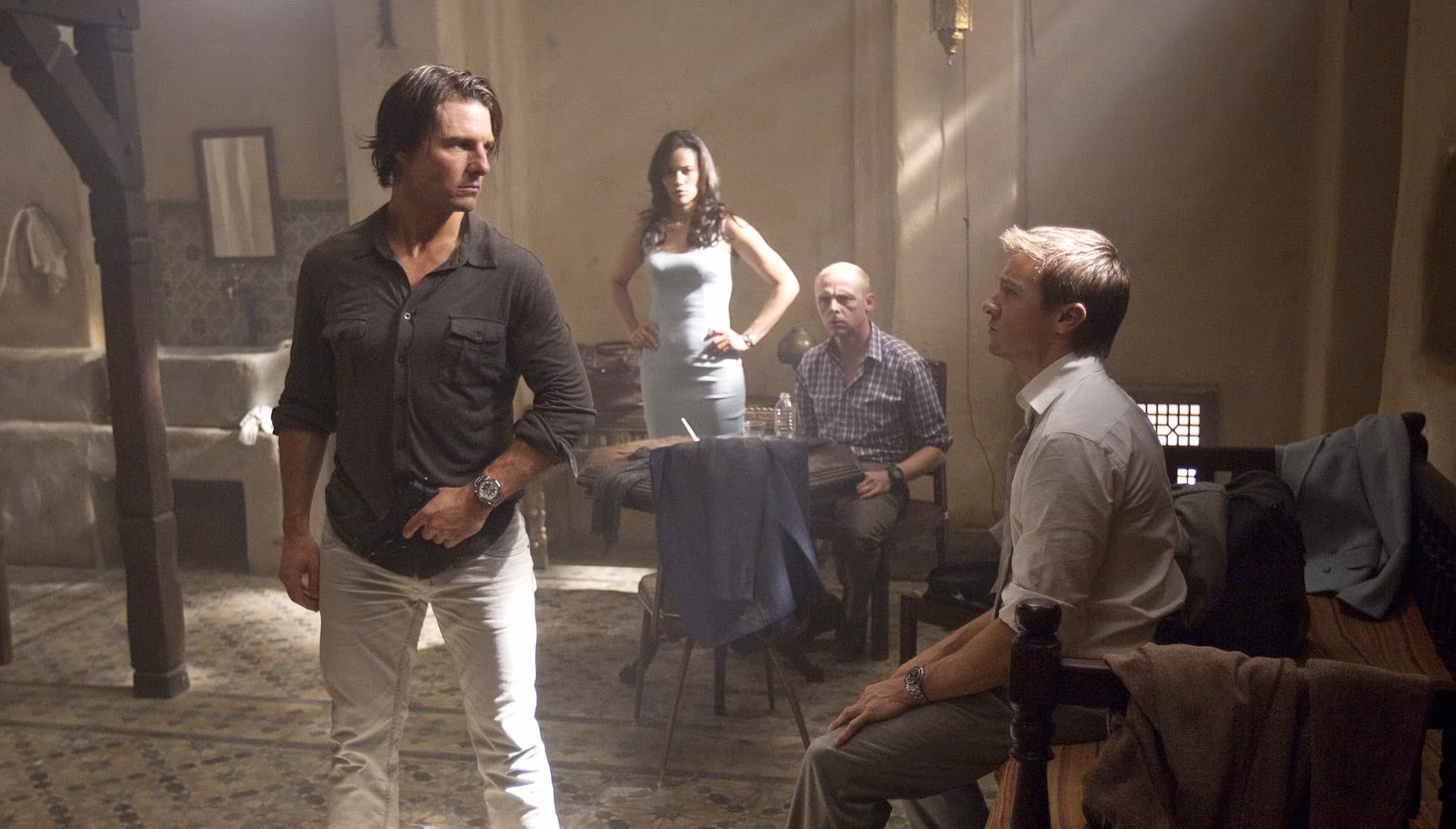 Tom Cruise wearing Tudor Heritage Chrono in Mission: Impossible - Ghost Protocol