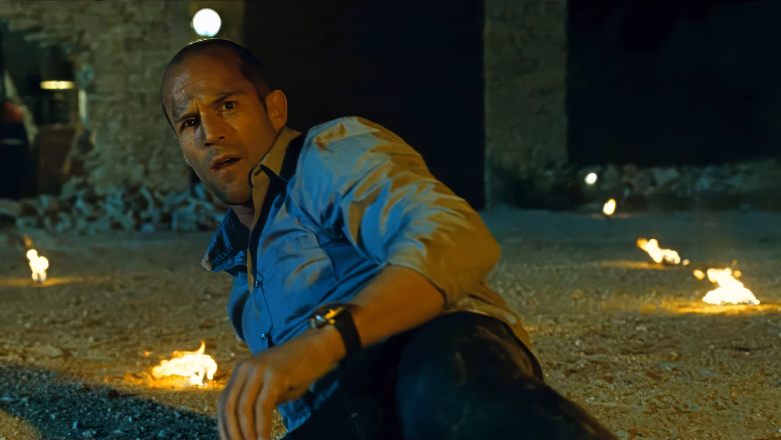 Jason Statham wearing Panerai Luminor Chrono in Transporter 3