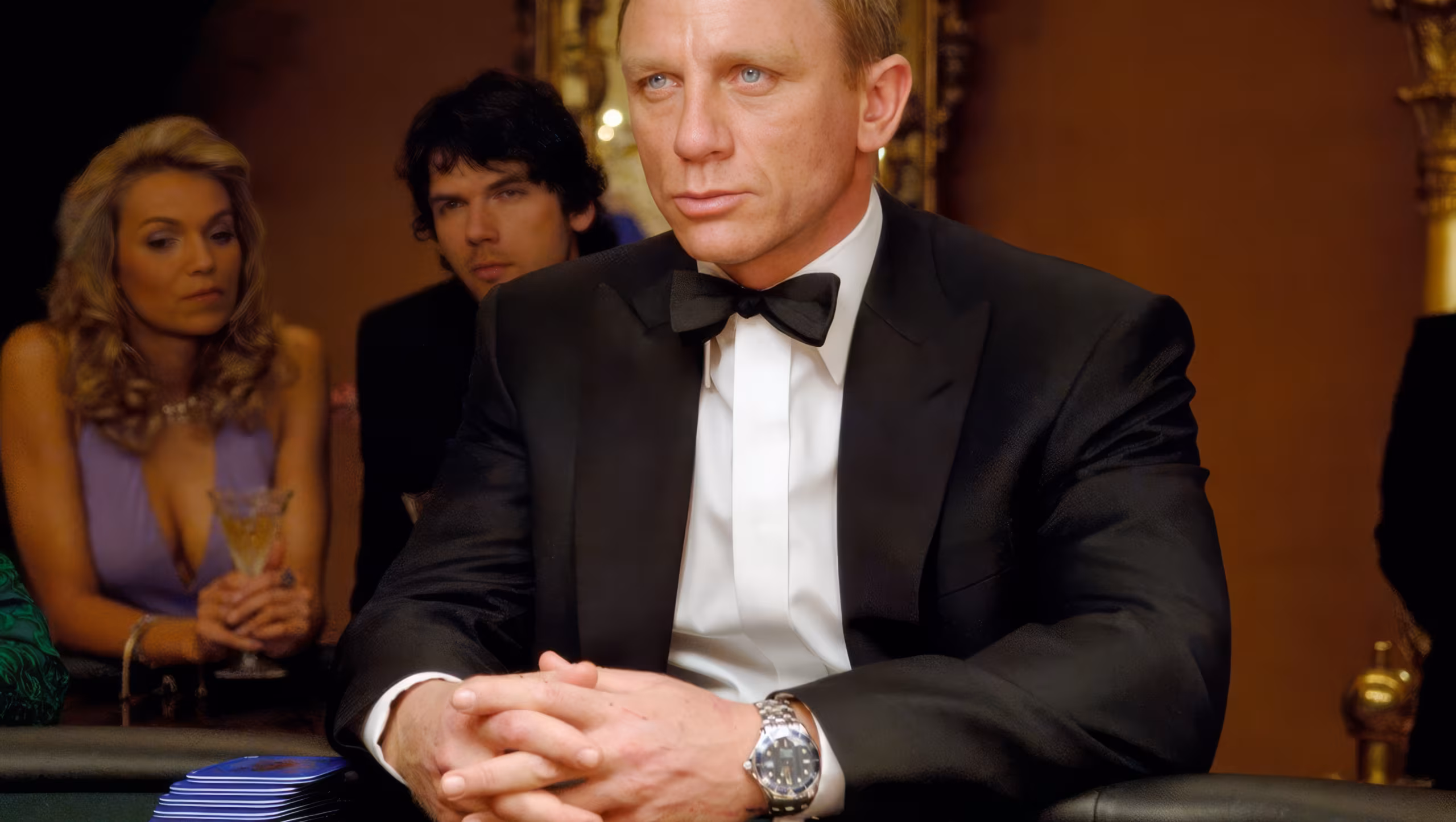 Daniel Craig wearing Omega Seamaster in Casino Royale
