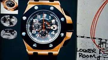 James Logan wearing Audemars Piguet Royal Oak Offshore in The Mechanic