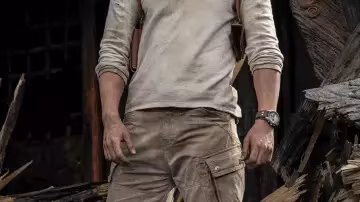 Tom Holland wearing Fossil Coachman in Uncharted