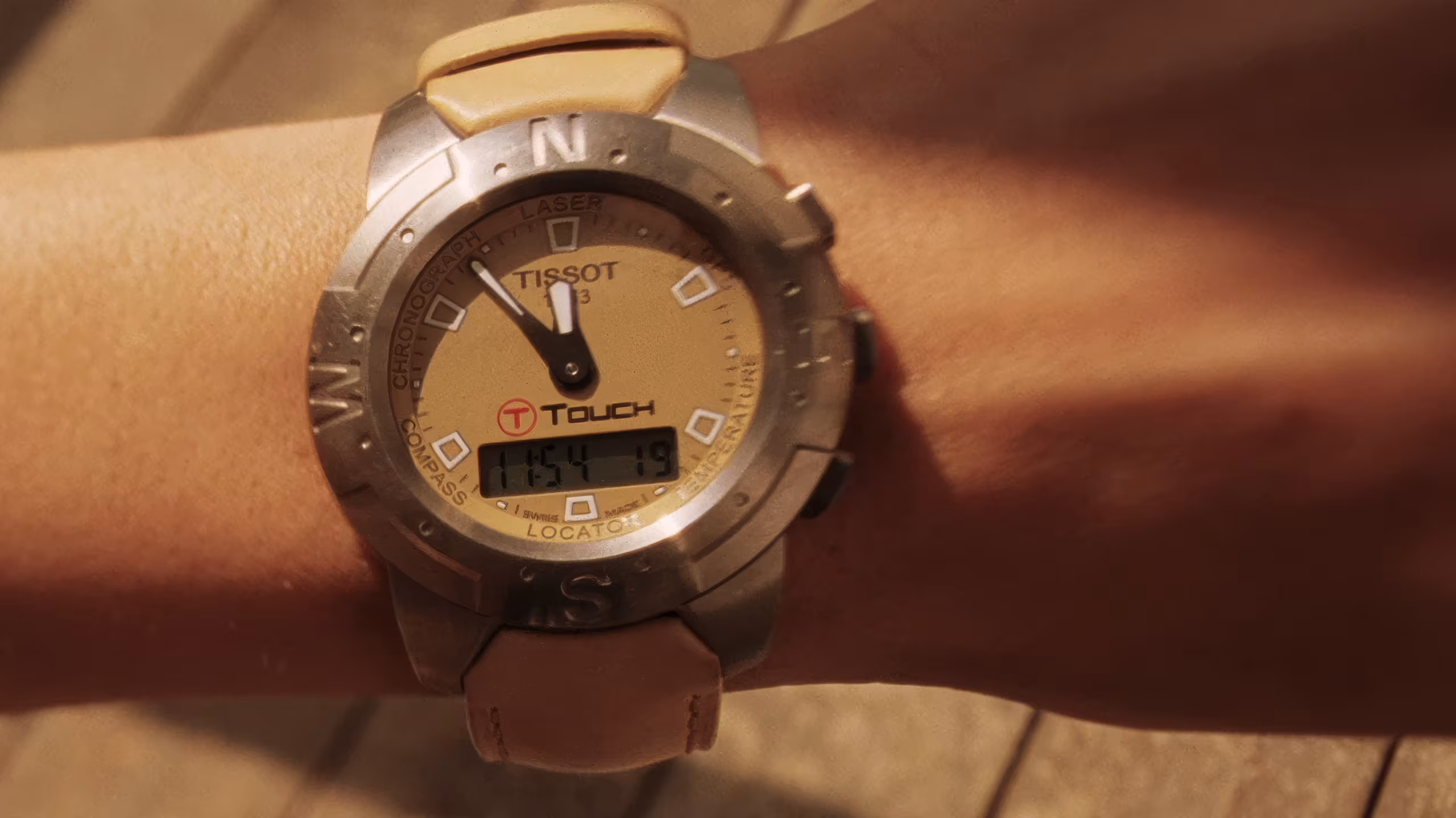 Angelina Jolie wearing Tissot T-Touch in Mr. & Mrs. Smith