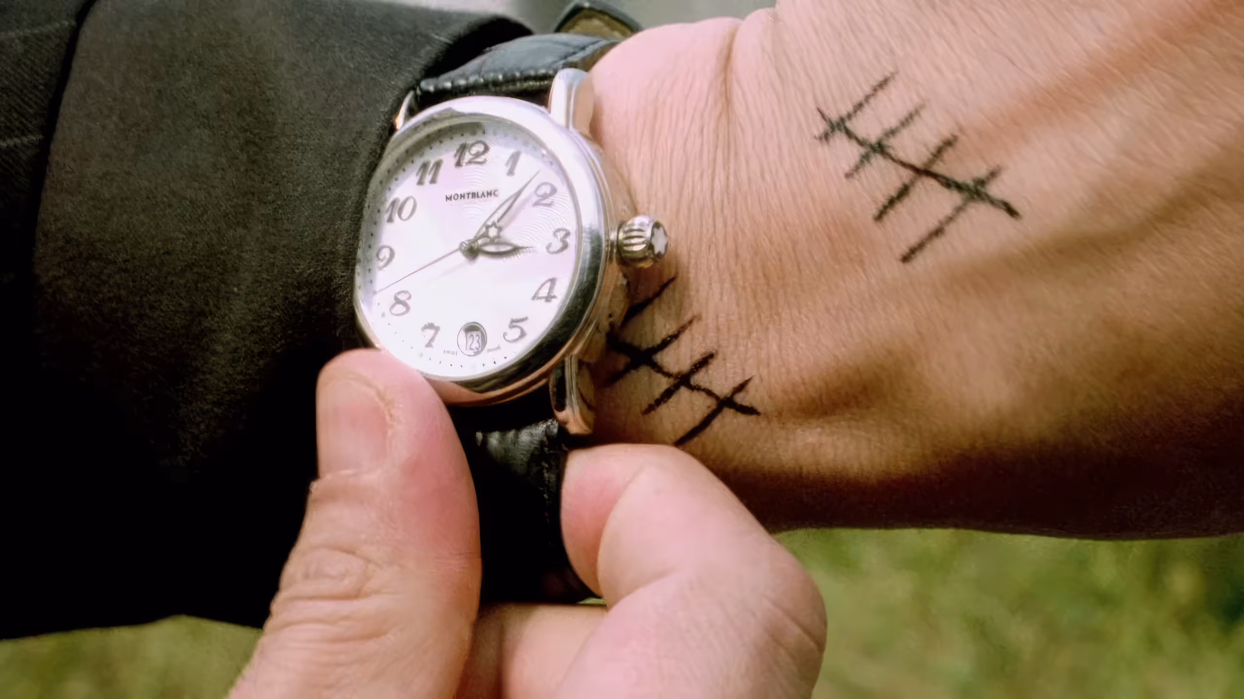 Choi Min-sik wearing Montblanc in Oldboy