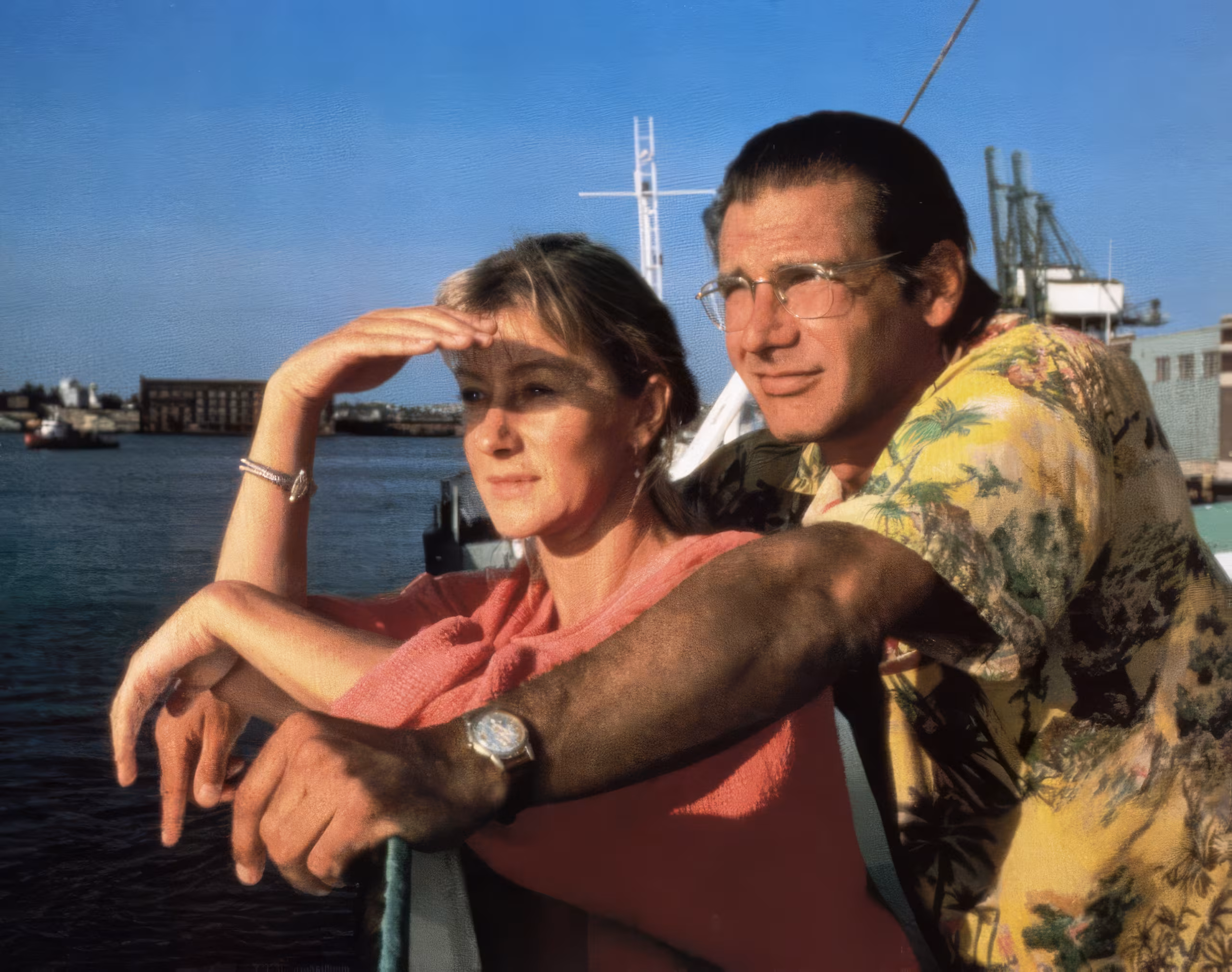 Harrison Ford wearing Omega Seamaster in The Mosquito Coast