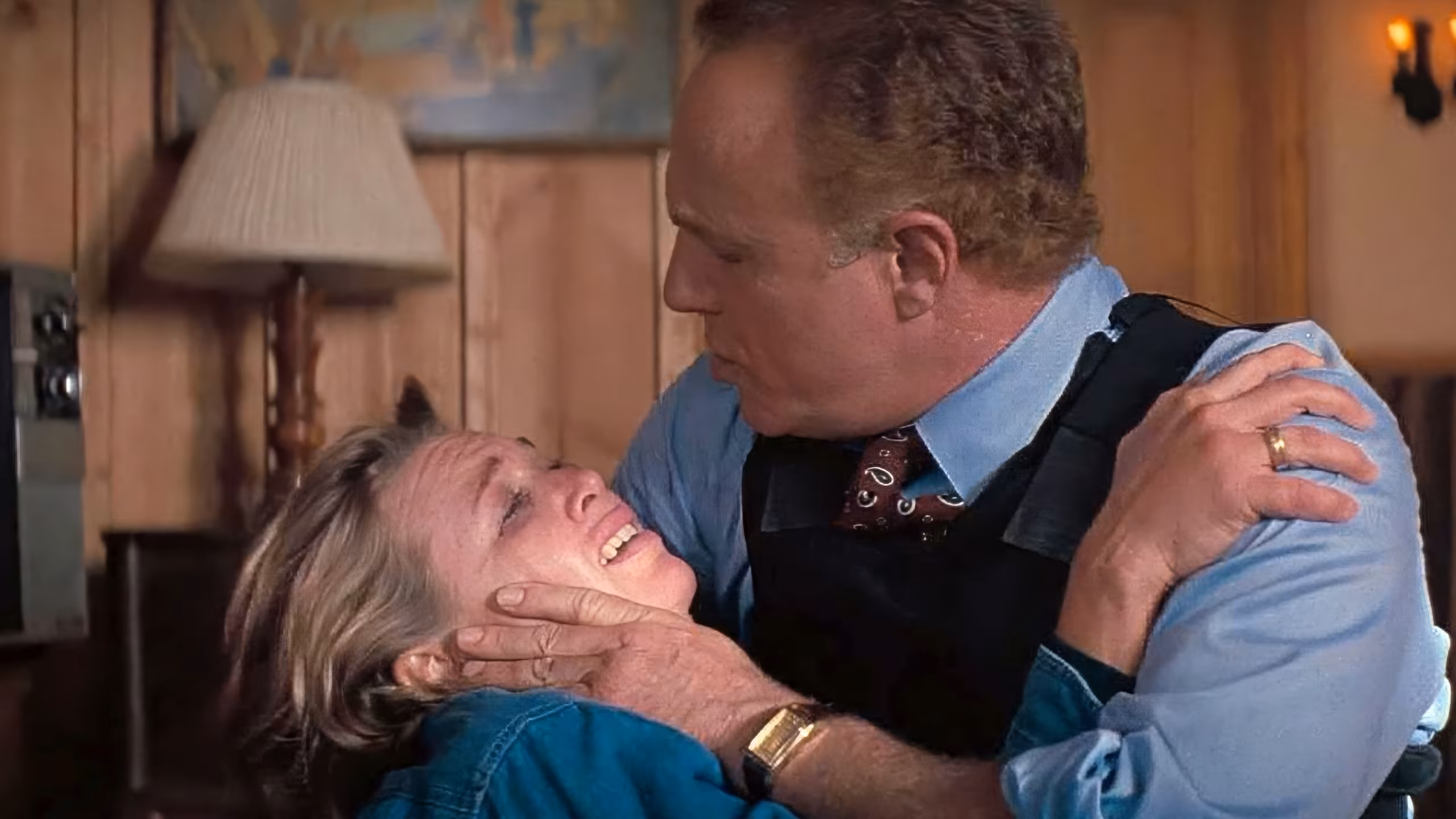 James Caan wearing Cartier Tank in Eraser